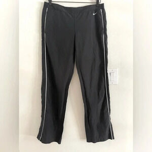 Nike Black Windbreaker Activewear Gym Walking Athleisure Track Pant Womens Med